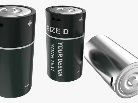 D Battery Cell with Type C USB 3D Modell