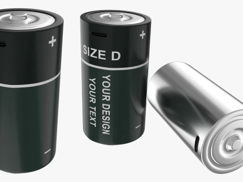 D Battery Cell with Type C USB 3D Model