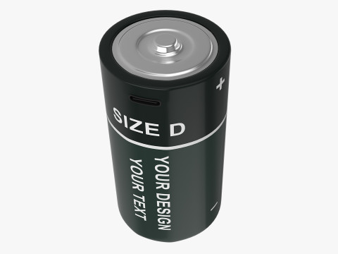 D Battery Cell with Type C USB 3D Modell