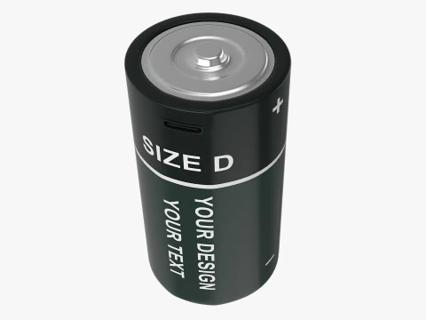 D Battery Cell with Type C USB 3D Model