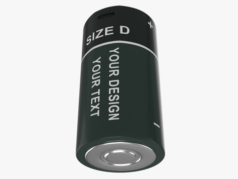 D Battery Cell with Type C USB 3D Modell