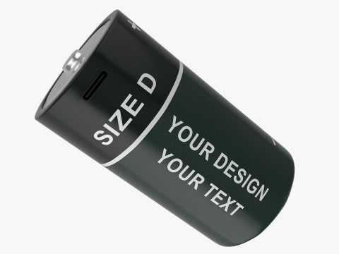 D Battery Cell with Type C USB 3D Modell