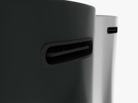 D Battery Cell with Type C USB 3D Model