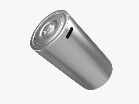 D Battery Cell with Type C USB 3D Modell