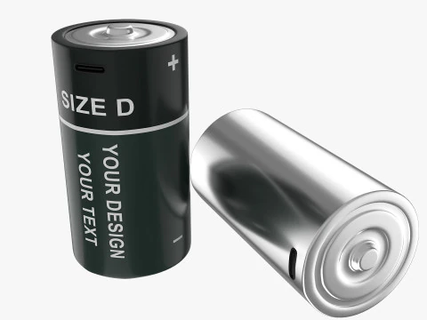 D Battery Cell with Type C USB 3D Model