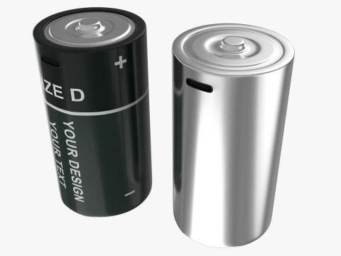 D Battery Cell with Type C USB 3D Modell