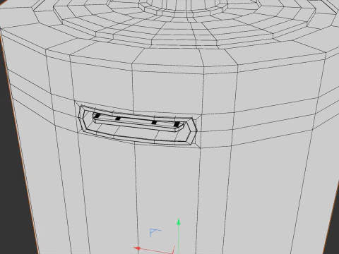 D Battery Cell with Type C USB 3D Model