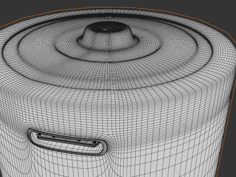 D Battery Cell with Type C USB 3D Model