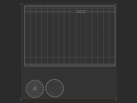 D Battery Cell with Type C USB 3D Modell