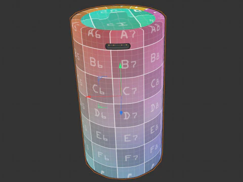 D Battery Cell with Type C USB 3D Model