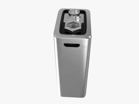 Rechargeable 9 Volt Square Battery Micro USB Side Top New Design 3D Model