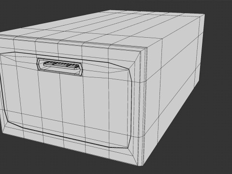 Rechargeable 9 Volt Square Battery Type C Bottom New Design 3D Model