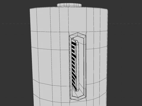 Battery Cells with Type C USB Rechargeable 3D Model