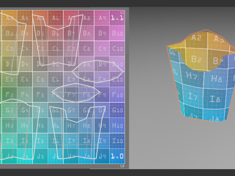 French Fries with Pack Model 3D