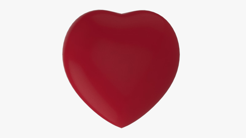 Heart with Heartbeat Animated 3D Модель .c4d .max .obj .3ds .fbx .stl .blend