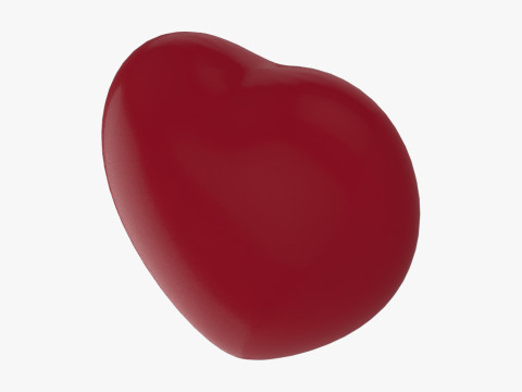 Heart with Heartbeat Animated 3D Модель