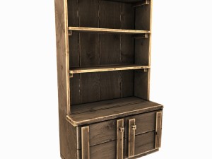 old wooden cupboard 3D Model