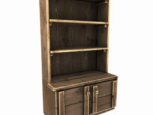 alter Holzschrank 3D Modell