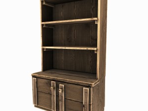 old wooden cupboard 3D Modell