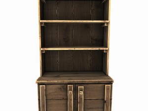 old wooden cupboard 3D Modell