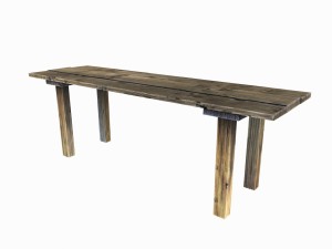 old wooden table 3D Model