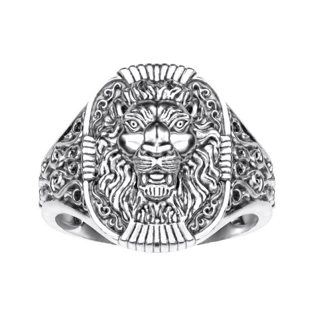 Download ring 001 lion 3D Model