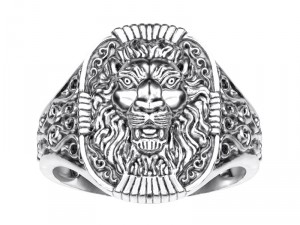ring 001 lion 3D-Druckmodell