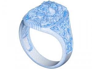 ring 001 lion 3D-Druckmodell