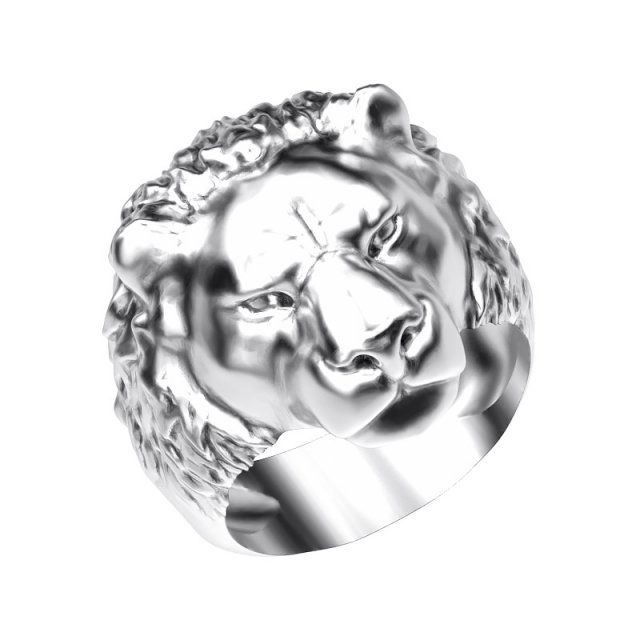 ring 002 lion 3D Print Model .c4d .max .obj .3ds .fbx .lwo .lw .lws