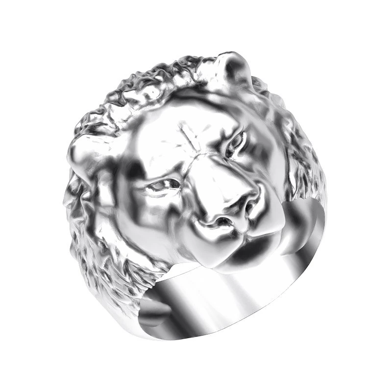 ring 002 lion 3D Print Model .c4d .max .obj .3ds .fbx .stl .blend 