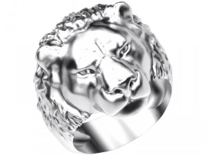 Ring 002 L&ouml;we 3D Druckmodell