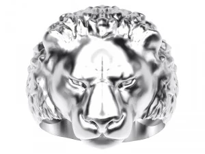 ring 002 lion 3D Print Model