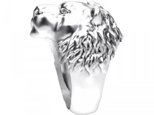 ring 002 lion 3D Print Model