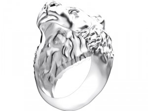 ring 002 lion 3D-Druckmodell