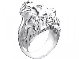 ring 002 lion 3D Print Model