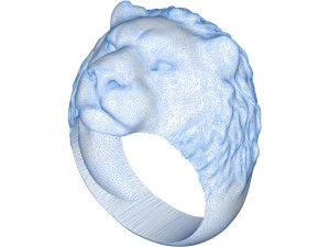 ring 002 lion 3D Print Model