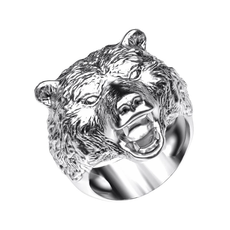 ring 003 bear 3D Print Model .c4d .max .obj .3ds .fbx .stl .blend 