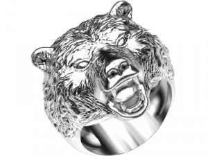 ring 003 bear 3D Print Model