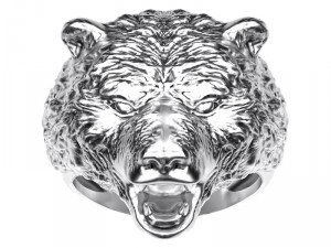ring 003 bear 3D-printmodel