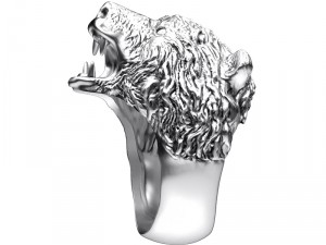 ring 003 bear 3D-printmodel