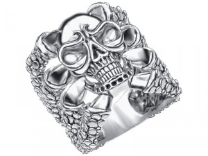ring 004 skull 3D Print Model