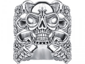 ring 004 skull 3D Принт Модель