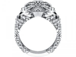 ring 004 skull 3D Print Model
