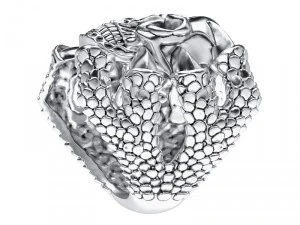 ring 004 skull 3D Print Model
