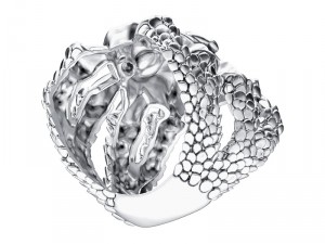 ring 004 skull 3D Принт Модель