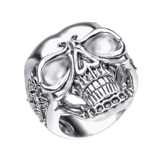 ring 005 skull Modello di stampa 3D .c4d .max .obj .3ds .fbx .stl .blend 