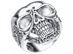 ring 005 skull 3D Print Model