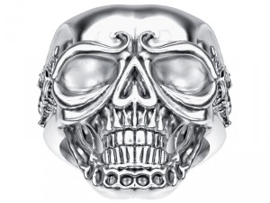 ring 005 skull Modello di stampa 3D