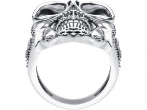ring 005 skull Modello di stampa 3D
