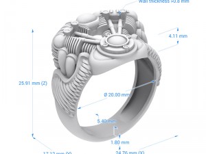 ring 006 engine 3D Print Model